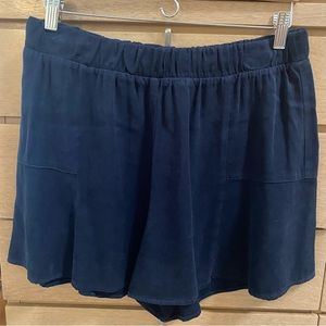 Maven West Vaycay Side Flare Shorts Navy Blue Size L